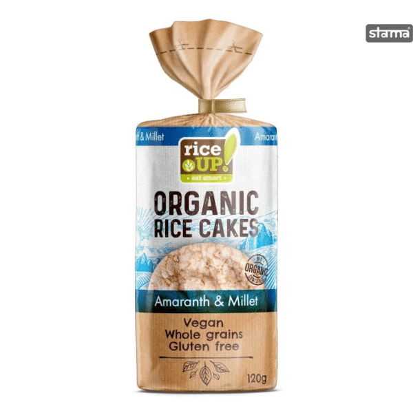 رايز كيك Organic مع حبوب الدخن والامارانث بدون جلوتين 120 غم