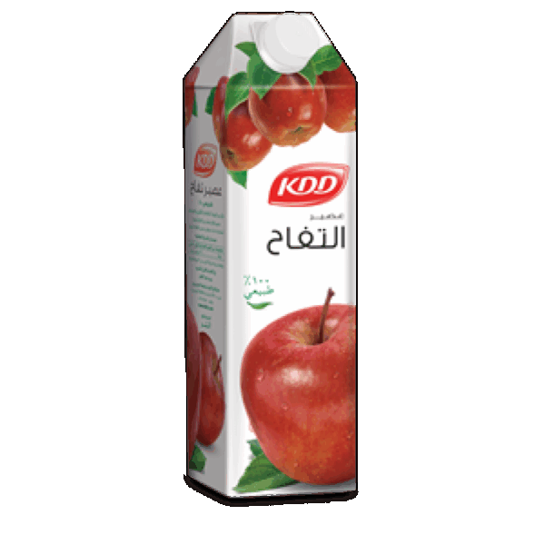 عصير تفاح بدون سكر 1 لتر KDD